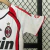 Imagem do Kit Infantil Ac Milan Retrô Away 2006/2007 Branco adidas