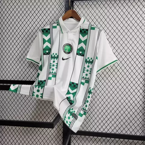 Camisa Nigéria 24/25 - Torcedor Nike Masculina - Branca com detalhes em verde - comprar online