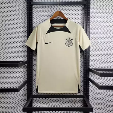 Camisa Corinthians Treino 24/25 - Torcedor Nike Masculina - Bege - comprar online