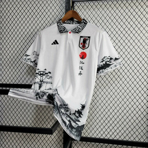Camisa Japão Edição especial 24/25 - Torcedor Adidas Masculina - Branca com detalhes em preto