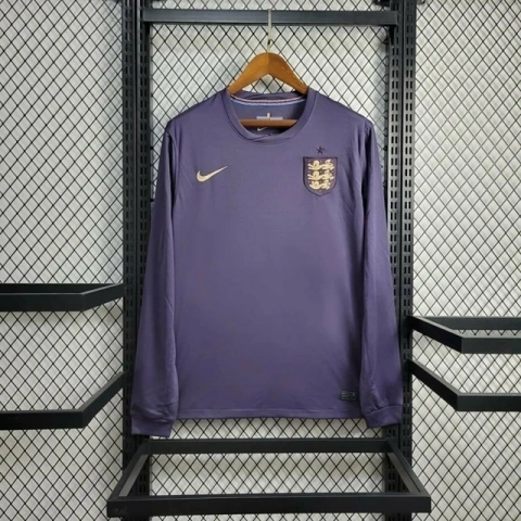 Camisa Seleção da Inglaterra II 24/25 manga longa - Torcedor Nike Masculina - Roxa