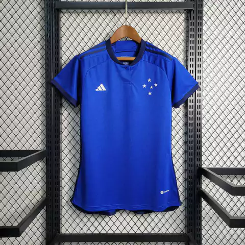 Camisa Cruzeiro I 23/24 - Torcedor Feminina Adidas - Azul