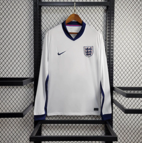 Camisa Seleção da Inglaterra I 24/25 manga longa - Torcedor Nike Masculina - Branca