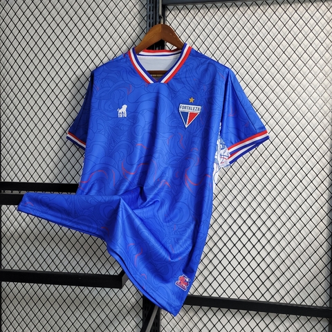 Camisa Fortaleza Goleiro 23/24 - Torcedor Lobo Masculina - Azul