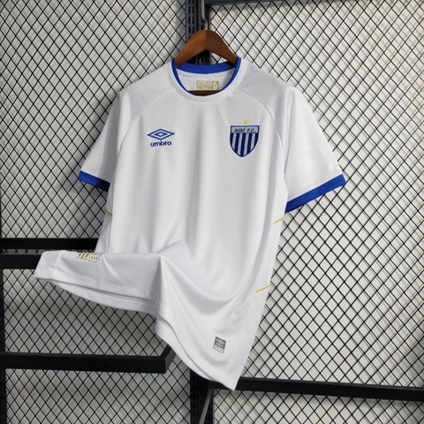 Camisa Avaí II 23/24 - Torcedor Umbro Masculina - Branca com detalhes em azul