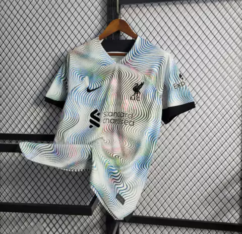 Camisa Europeia Liverpool Away 22/23 Torcedor Nike Masculina - Branca