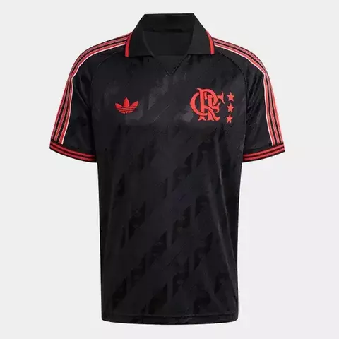 Camisa Flamengo Lifestyler 25/26 Adidas Masculina - Preto - comprar online