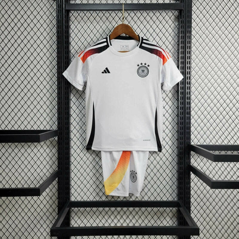 Kit Infantil Seleção da Alemanha I 24/25 - Adidas - Branco