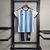 Kit Infantil Argentina I 22/23 - Adidas - Branco e azul com detalhes em preto