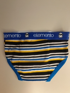 Slip Varon Rayado Elemento Algodón Lycra - tienda online
