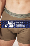 Boxer Hombre G3 Talles Especiales Liso Con Elastico Bordado Colores A Eleccion