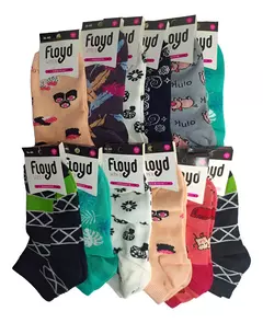 Soquetes Mujer Estampados Floyd - comprar online