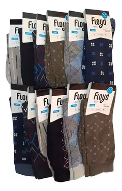 Media Caña Estampada Hombre Floyd - comprar online