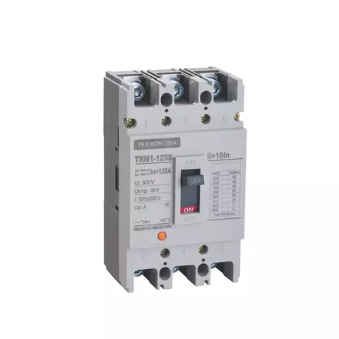 Disjuntor Caixa Moldada Tramontina TRM1 125 S 3 P 125 A