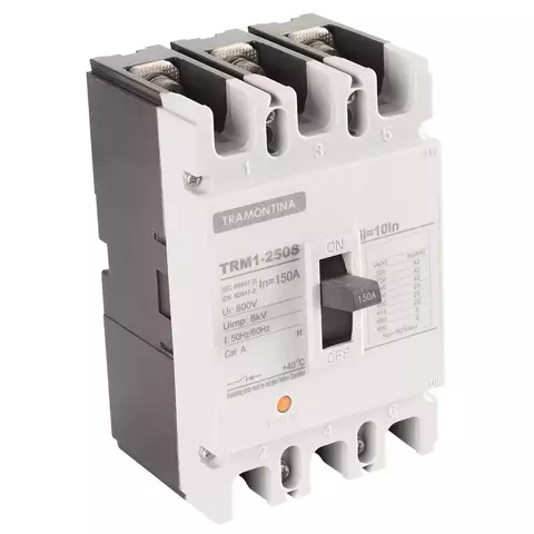 Disjuntor Caixa Moldada Tramontina TRM1 250 S 3 P 150 A