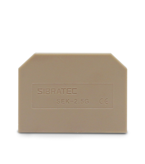 Placa Final para Borne 2,5mm² SEK-2,5G Bege - 11861