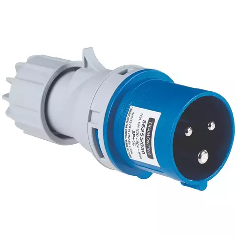 Plugue Móvel Industrial 2P+T 16 A 220-250 Vca 6 H Tramontina