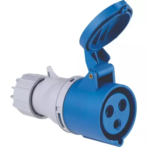 Tomada de Acoplamento Industrial 2P+T 32 A 220-250 Vca 6 H Tramontina