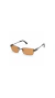Óculos de Sol Feminino Retangular Rimless Brown na internet