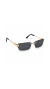 Óculos de Sol Feminino Retangular Rimless Black