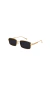 Óculos de Sol Feminino Retangular Black Gold