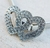 Cinto Caderin Elastizado Doble Corazon Con Strass - comprar online