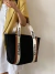 Imagen de Cartera De Mujer Importada Bolso Tote Lona Funcional Moderno