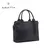 Cartera Bolso Mujer Amayra Tipo Tote Bag Cordones Con Nudo Negro Modelo 2 Liso Oro Negro en internet