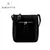 Cartera bandolera negra de mujer Amayra con cierre frontal.