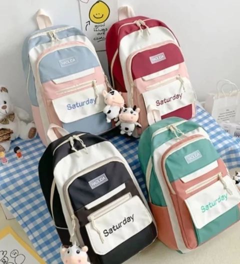 Mochilas Urbanas Animales modelos Vaca rana oso tostada unicornio