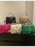 Imagen de Cartera Importada Mujer Milán Croco Herrajes Plateados Noche