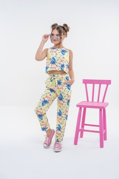 Cj. Maiara stitch amarelo na internet