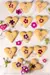 Biscoito Personalizado de coração c/ Flores Comestíveis 200g na internet
