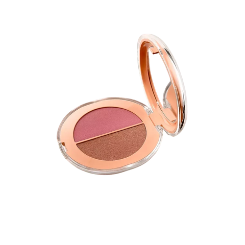 Blush Duo Gloss Supreme Layering Matt&Glow Kiko Milano - Cor 03 Your Mauve Jesty - comprar online