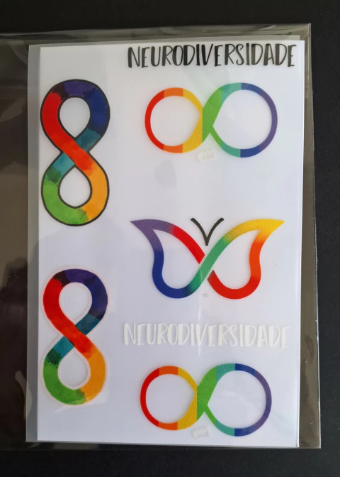 Cartela Adesivos Termocolantes - Autismo e TDAH (Neurodiversidade) - comprar online