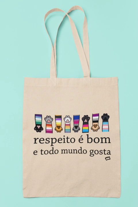 Ecobag Respeito É Bom LGBTQ+ - comprar online