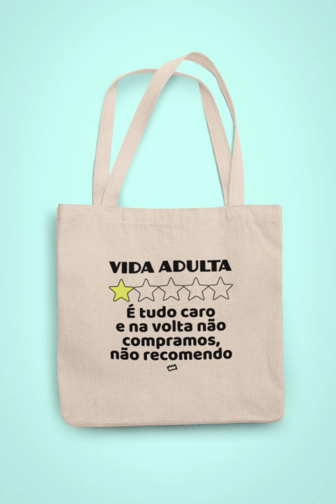 Ecobag Vida Adulta, Não Recomendo - comprar online