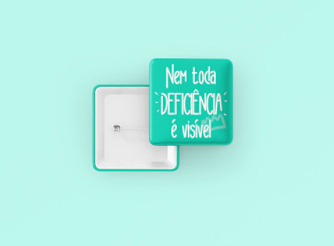 Botton Quadrado Nem Toda Deficiência É Visível