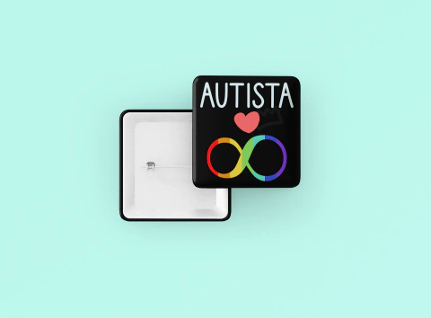 Botton Quadrado Autista