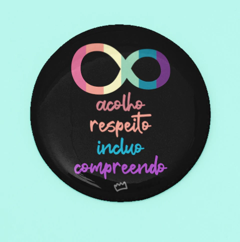 Botton 02 de Abril: Acolho, respeito, incluo, compreendo autismo - comprar online