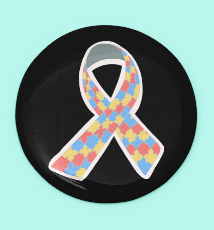 Botton 02 de Abril: Fita Quebra Cabeça Autismo - comprar online