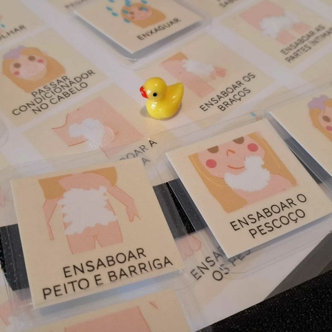 Atividade de Vida Diária - Etapas do Banho Com Velcro (infantil)