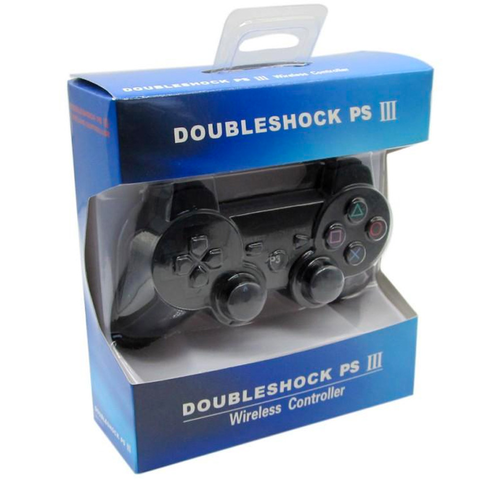 JOYSTICK PS3 GENERICO WIRE SIN CABLE CAJA AZUL SIMIL ORIGINAL DOUBLESHOCK - comprar online