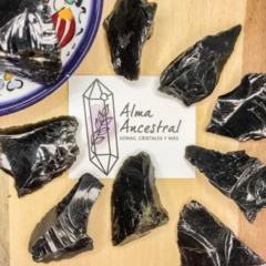 OBSIDIANA NEGRA EN BRUTO
