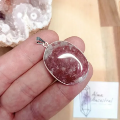 DIJE OVAL CUARZO FRESA