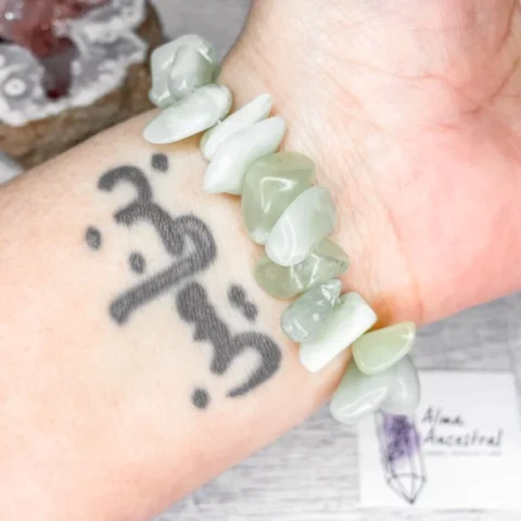 PULSERAS DE CRISTALES - JADE VERDE