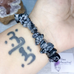 PULSERAS DE CRISTALES - OBSIDIANA NEVADA