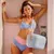 Polarbox 20l - Azul Celeste com Alça Rosa - comprar online