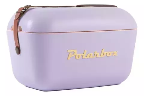 Polarbox 12l - Lilás com Alça Marrom - comprar online