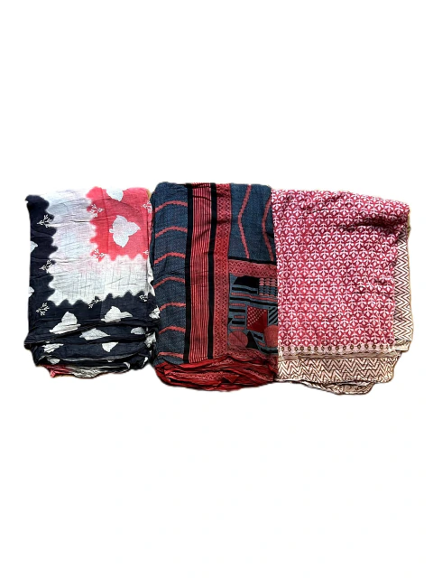 Set x3 Sarees Vintage de Algodón Nº 116